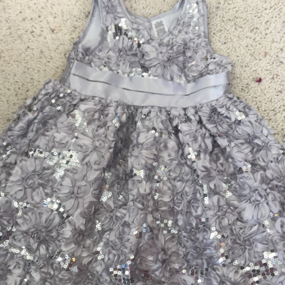 Silver sequins dress